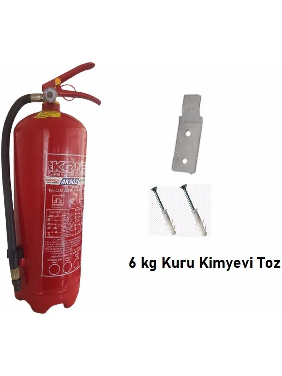 Yangın Tüpü Söndürme 6 kg Kuru Kimyevi Toz